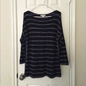 Blue striped sweater